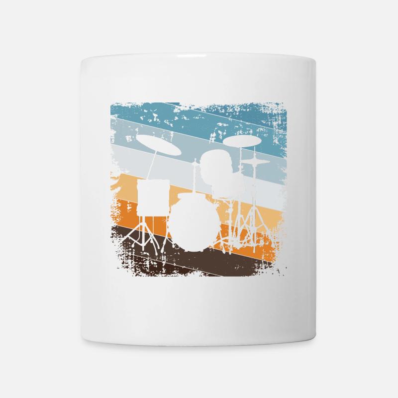 Schlagzeug Schlagzeugspieler - Tasse - Weiß