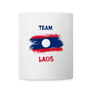 Team Laos Drapeaux Design / Cadeau - Mug blanc - blanc - Devant