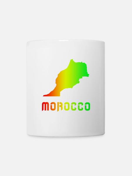 Maroc Arc-en-ciel Plan design / cadeau - Mug blanc - blanc