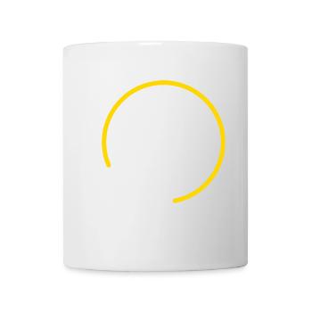 Wolf at full moon - Mug - white - Front