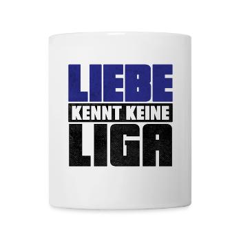 LIEBE KENNT KEINE LIGA | 2.Liga Absteiger Shirt - Tasse - Weiß - Vorne