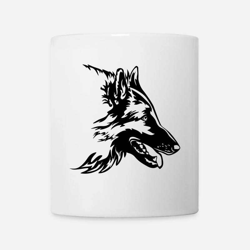 Tervuren Kopf - Tasse - Weiß