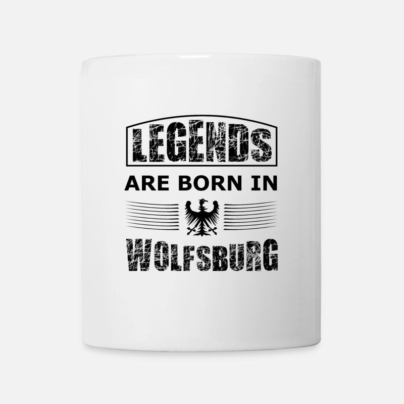 Wolfsburg Legenden - Tasse - Weiß
