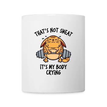 Fitness Training Statement Barbell - Mug - white - Front