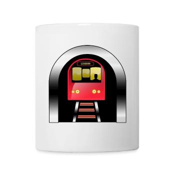 Londoner roter Zug unter dem Bogen - Tasse - Weiß - Vorne