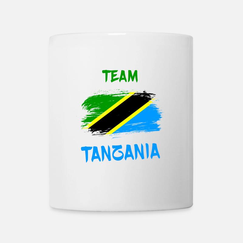 Conception du drapeau de l’équipe tanzanienne - Mug blanc - blanc