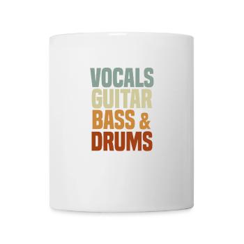 Groupe de rock retro - Mug blanc - blanc - Devant