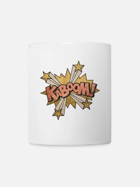 Action Pop Art Kabbom Comique - Mug blanc - blanc