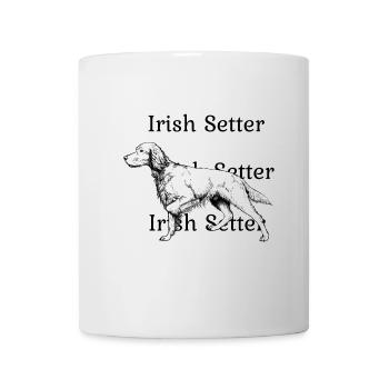 Irish Setter vorstehend - Tasse - Weiß - Vorne