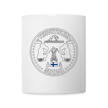 Finnland Suomi Willkommen Abenteuer Design - Tasse - Weiß - Vorne