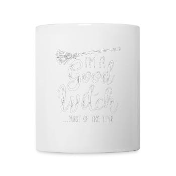 Sorcière - Bonne sorcière - La plupart du temps - sombre - Mug blanc - blanc - Devant