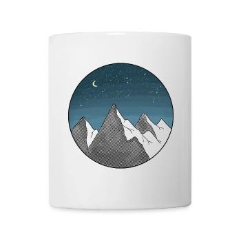 Berg Sternenhimmel - Tasse - Weiß - Vorne