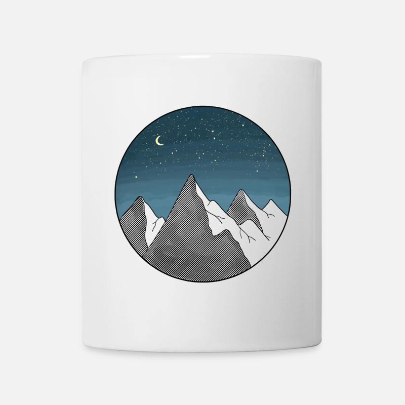 Berg Sternenhimmel - Tasse - Weiß