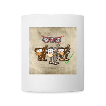 Protestäffchen - Tasse - Weiß - Vorne