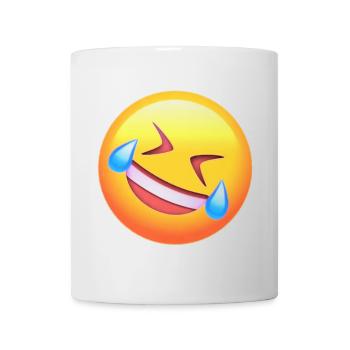 Visage rieur - Mug blanc - blanc - Devant