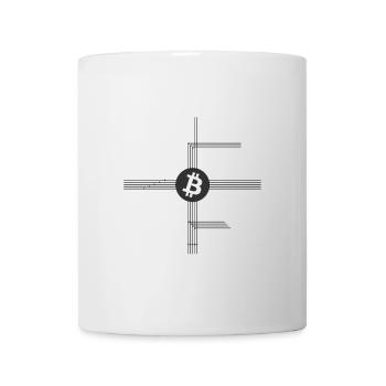 Bitcoin Netzwerk - Tasse - Weiß - Vorne