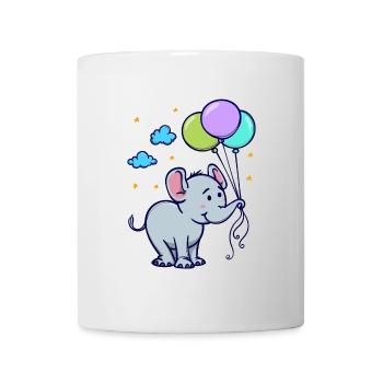 Tier Elefant - Tasse - Weiß - Vorne