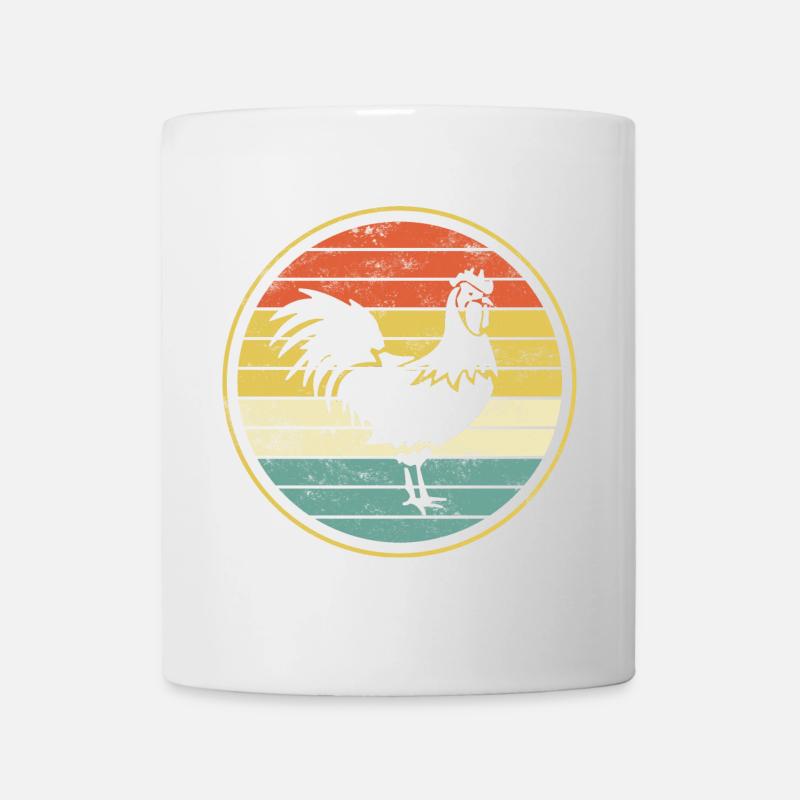 Hahn Huhn Hühner - Tasse - Weiß