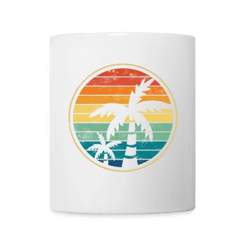 Palme Palmen Strand - Tasse - Weiß - Vorne