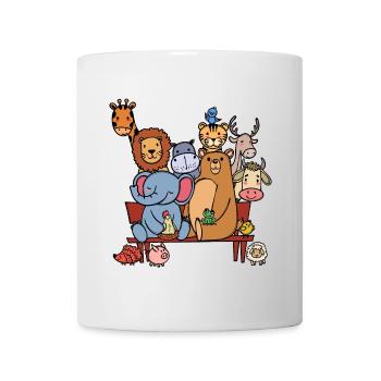 Tierwelt Lebewesen Bär Elefant Löwe Cool - Tasse - Weiß - Vorne