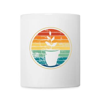 Pflanze Pflanzen Garten - Tasse - Weiß - Vorne