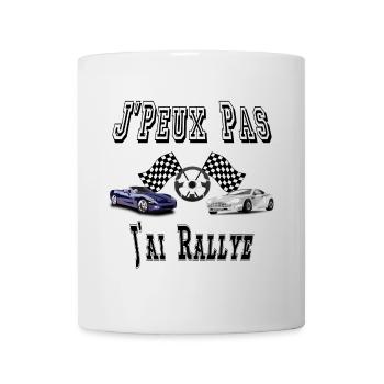 J'Peux Pas J'ai Rallye Course Sport Automobile - Mug blanc - blanc - Devant