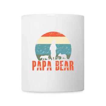 Papa bear - Mug blanc - blanc - Devant