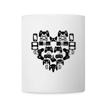 Heart Controller Joystick Gamer Gamer Gamer - Mug - white - Front