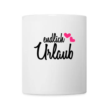 Endlich Urlaub - Tasse - Weiß - Vorne