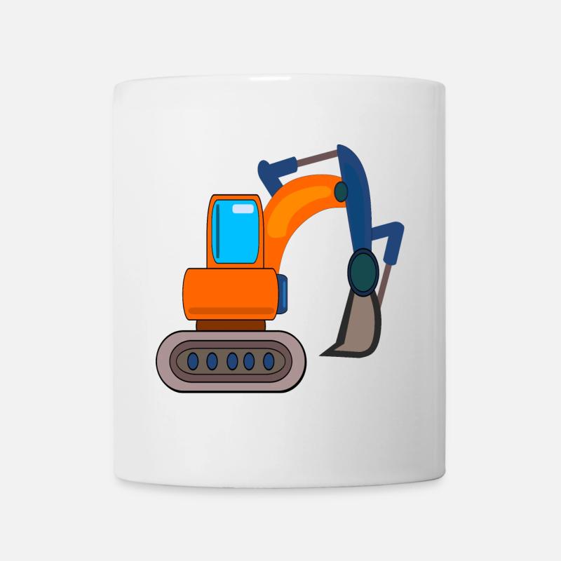 PELLE DE CHANTIER ENFANTS CREUSENT - Mug blanc - blanc