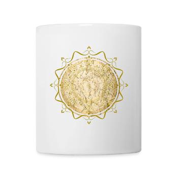 mandala bouddhisme spiritualité - Mug blanc - blanc - Devant