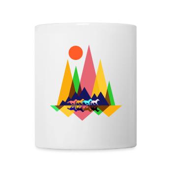 Animal horses - Mug - white - Front