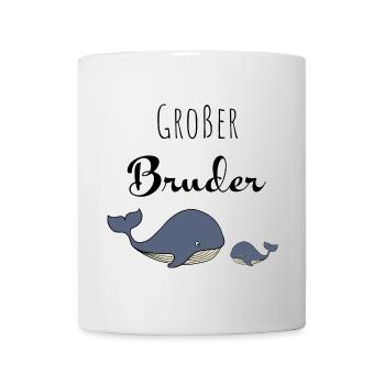 Großer Bruder Wal - Tasse - Weiß - Vorne