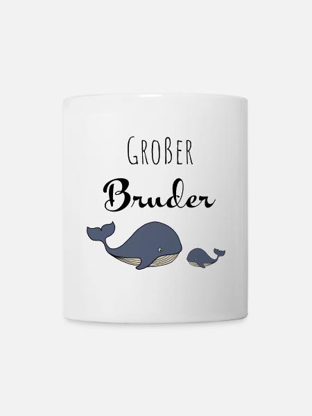 Großer Bruder Wal - Tasse - Weiß