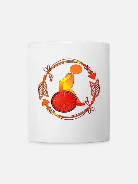 Rollstuhllfahrer Gehbehinderung ROLLSTUHL - Tasse - Weiß