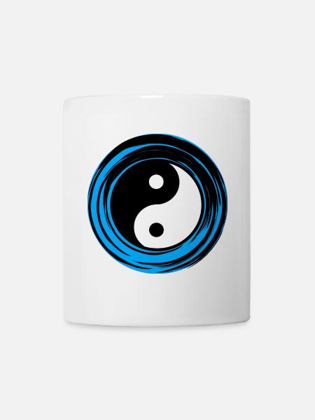 Yin-yang Blue - Mug - white