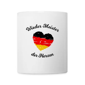 Fußball Deutscher Meister der Herzen - Tasse - Weiß - Vorne