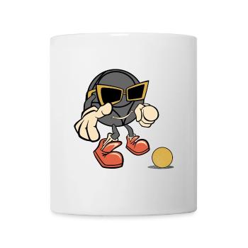 Boulekugel Sonnenbrille Petanque Outfit für Bouler - Tasse - Weiß - Vorne
