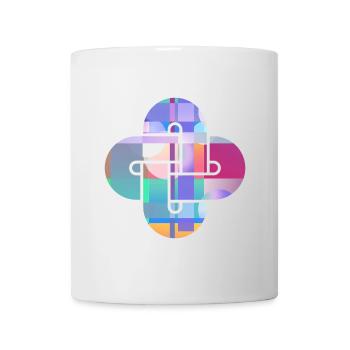 Prismatic Cross Mosaic - Mug - white - Front