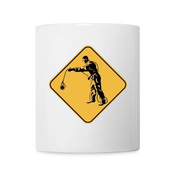 Panel attention fishing to the magnet gift idea - Mug - white - Front