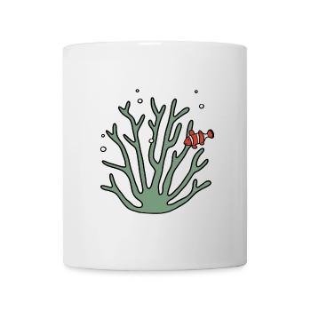 Coral anemone fish - Mug - white - Front