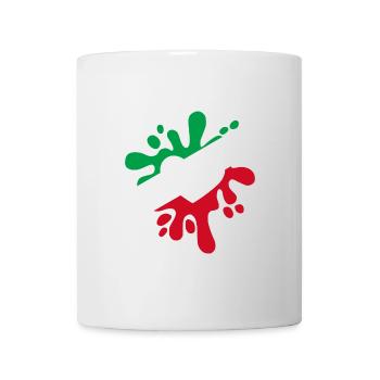 Iran symbole drapeau tache de couleurs cadeau - Mug blanc - blanc - Devant