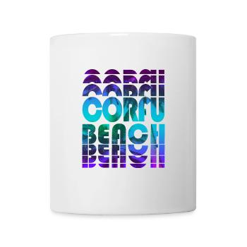 Corfu Beach Palm Design / Greece - Mug - white - Front
