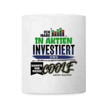 Börse Investieren Finanzen Statement - Tasse - Weiß - Vorne