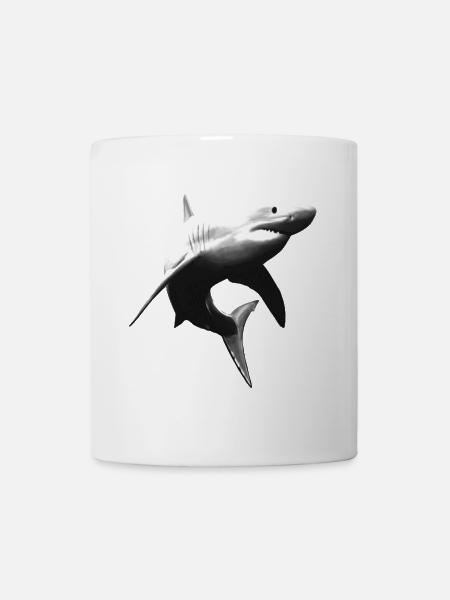 Grand requin blanc - Mug blanc - blanc