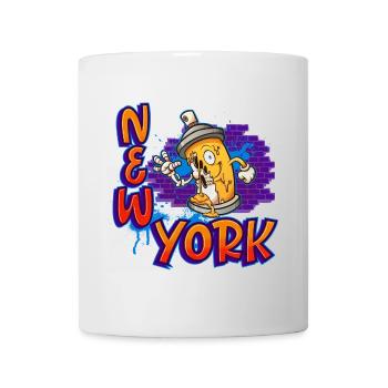 New York Graffiti - Mug blanc - blanc - Devant