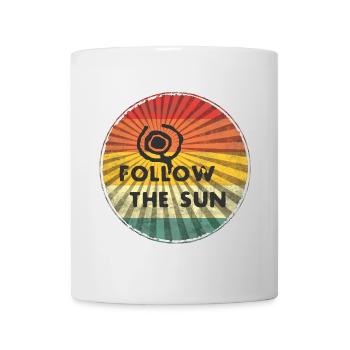 Suivre le soleil - Mug blanc - blanc - Devant