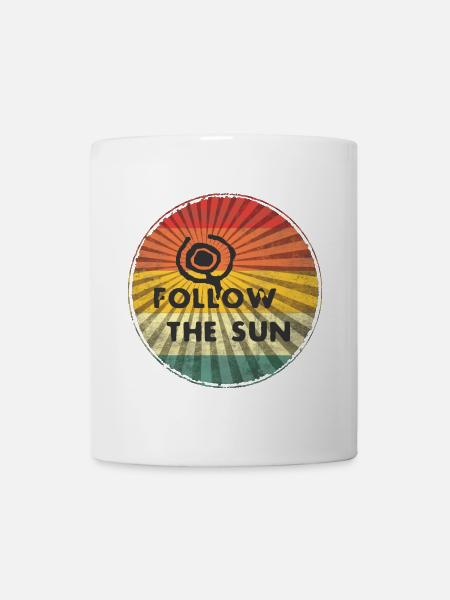 Suivre le soleil - Mug blanc - blanc