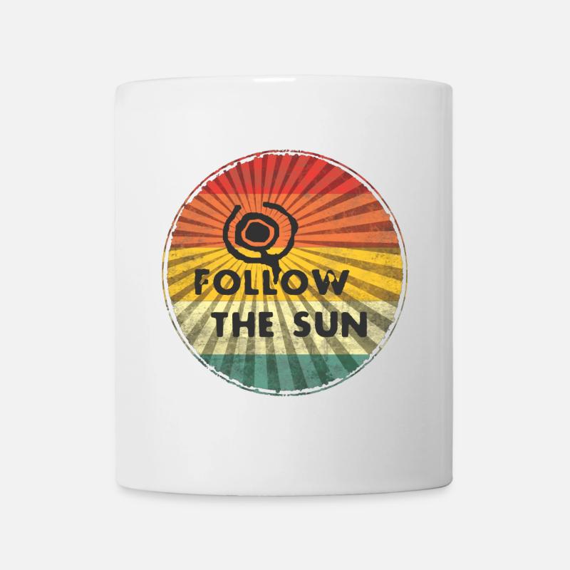 Folge der Sonne - Tasse - Weiß