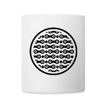 chain cycle bicycle chain team bike - Mug - white - Front